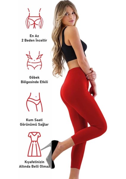 Miraxx Kırmızı Mı Emay 7700 Likralı Uzun Battal Tayt fiyatları