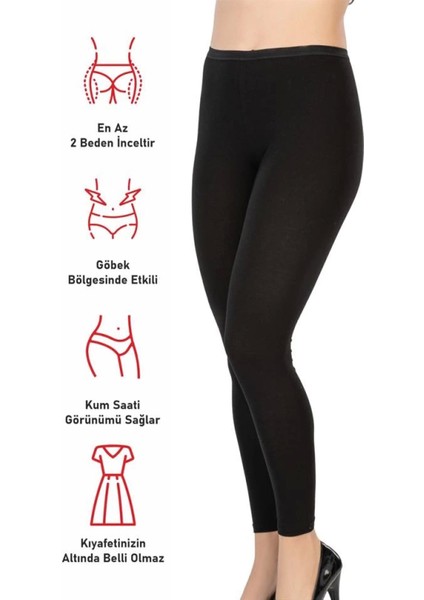 Miraxx Siyah Emay 1432 Modal Cotton Uzun Tayt modelleri