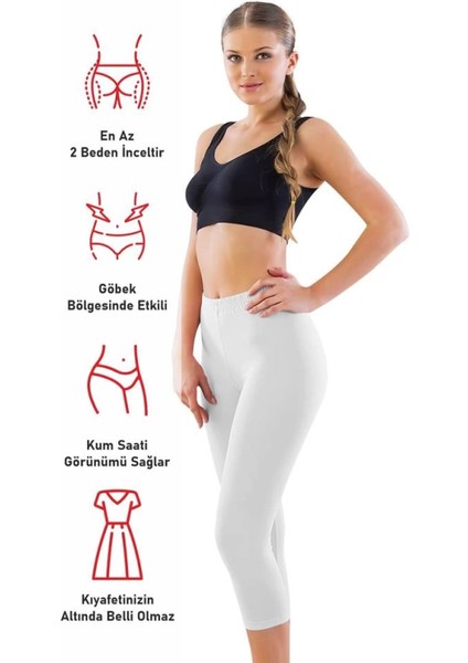 Miraxx Beyaz Mı Emay 7300 Battal Kapri Tayt fiyatları