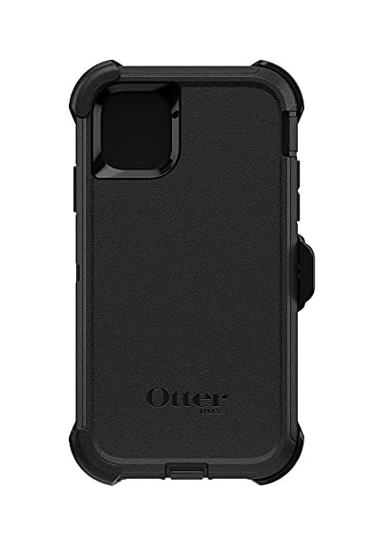 iPhone 11 Defender Kılıf, Darbeye Dayanıklı, Düşmeye Dayanıklı, Ultra Sağlam Koruyucu Kılıf, Askeri Standartlara Göre 4 Kez Test Edilmiştir, Siyah