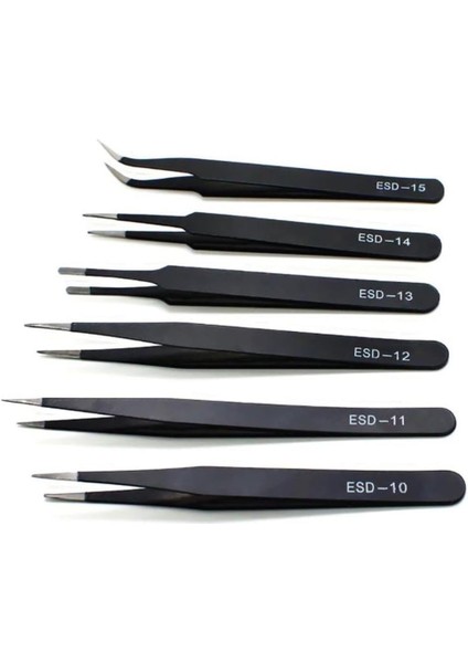 Robotik 6 In 1 Antistatik Cımbız Seti (Esd-10,esd-11,esd-12,esd-13,esd-14,esd-15)