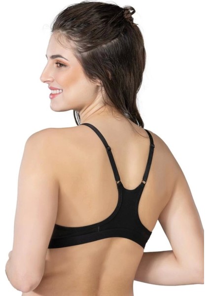 Miraxx Siyah Emay 1416 Modal Cotton Önden Açmalı Sporcu Sütyen fiyatları