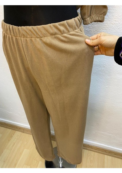 Fitilli Pantolonlu Tunik Takım