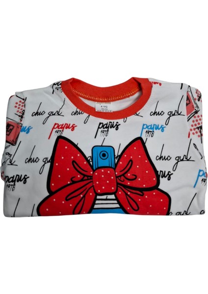 Kız Çocuk Baby Parfüm Desen Figürlü 2 Li Alt Üst Pijama Takım modelleri