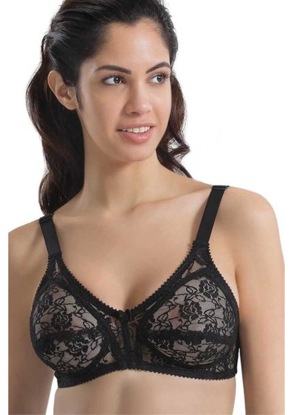 Miraxx Siyah Emay 145 D Dantelli Toparlayıcı Sütyen