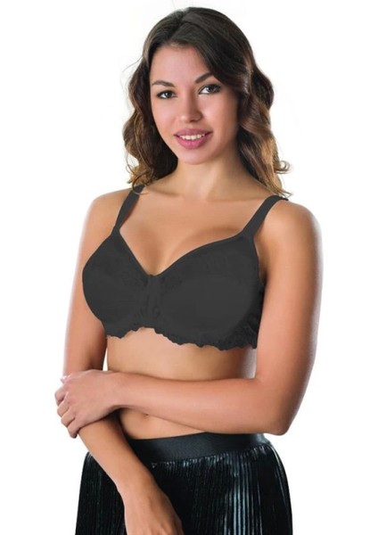 Miraxx Siyah Emay 170 B Balenli Brode Toparlayıcı Sütyen