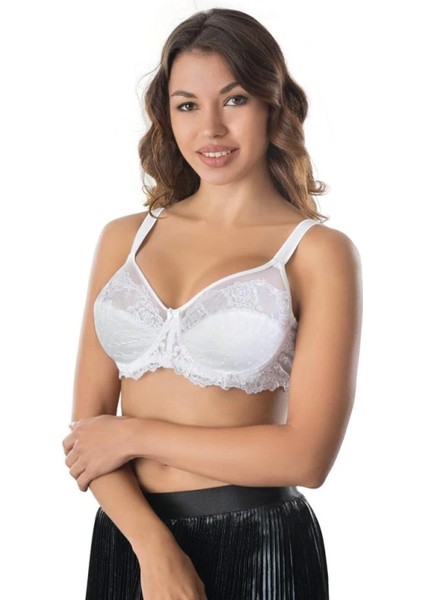 Miraxx Beyaz Emay 170 C Balenli Brode Toparlayıcı Sütyen