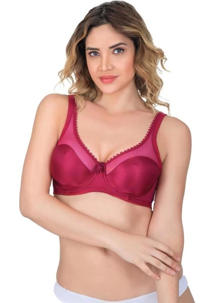 Miraxx Bordo Emay 169 B Basic Balenli Toparlayıcı Sütyen