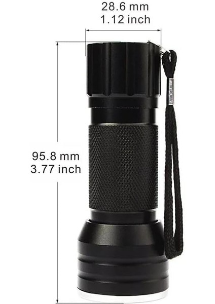 21 LED 395NM Güneş Işığı Eltraviyole Uv El Feneri - Siyah Fener - Evcil Hayvan Otel Ev Temizlik Para Taş Mücevherat modelleri