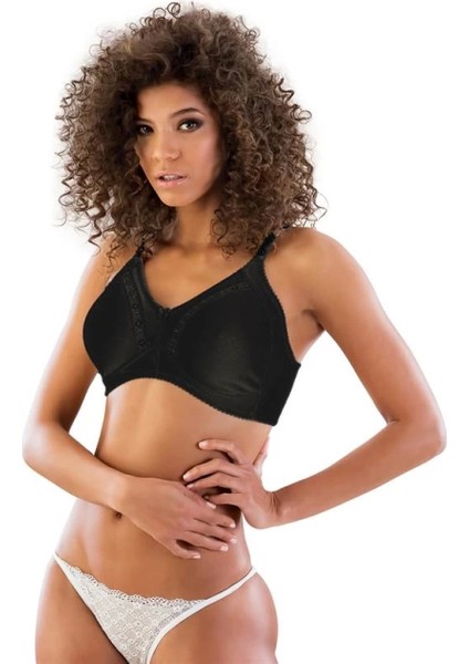 Miraxx Siyah Emay 112 C Cotton Toparlayıcı Sütyen