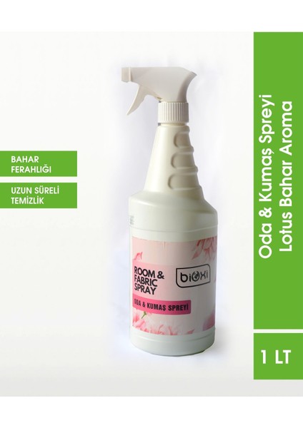 Oda & Kumaş Spreyi Ferahlatıcı Lotus Bahar Aroması ile 1 lt