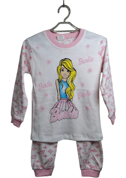 Kız Çocuk Baby Tatlı Kız Figürlü 2 Li Alt Üst Pijama Takım