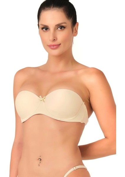 Miraxx Ten Emay 701 Sırtı Şeffaf Straplez Sütyen