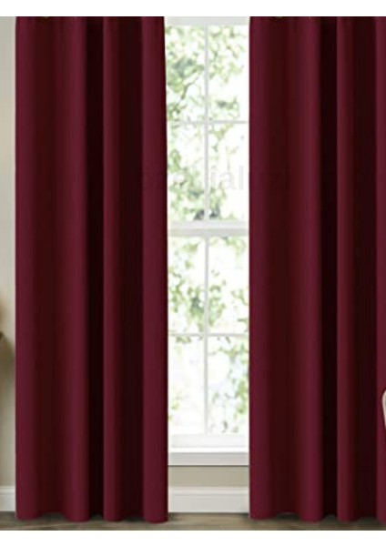 Bordo Blackout (Karartma) Pilesiz Güneşlik – Hafif Parlak (563)