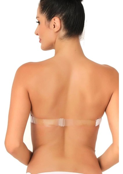Miraxx Beyaz Emay 701 Sırtı Şeffaf Straplez Sütyen fiyatları