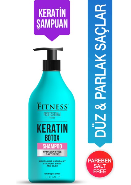 Yıpranmış Saçlar Için Keratin Botox Şampuan 1000 Ml