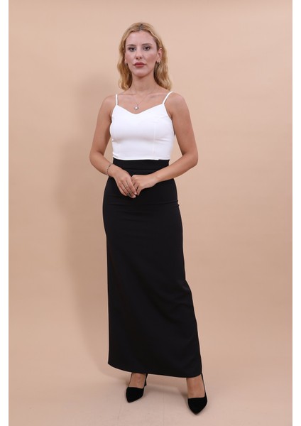 Uzun Düz Dar Etek-Siyah indirimleri