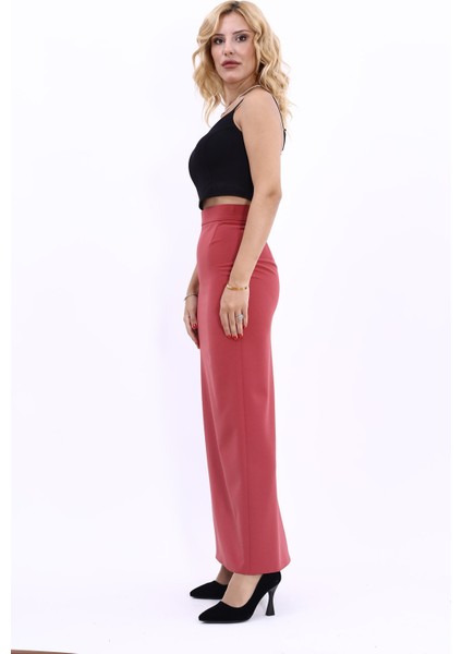 Uzun Düz Dar Etek-Kiremit fiyatları