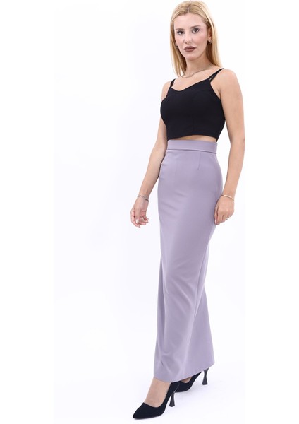 Uzun Düz Dar Etek-Antrasit