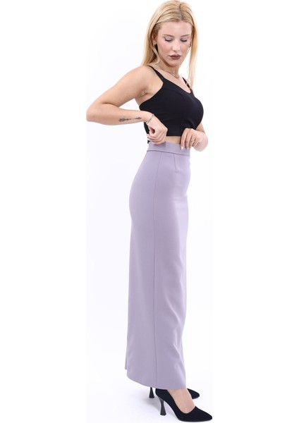 Uzun Düz Dar Etek-Antrasit fiyatları