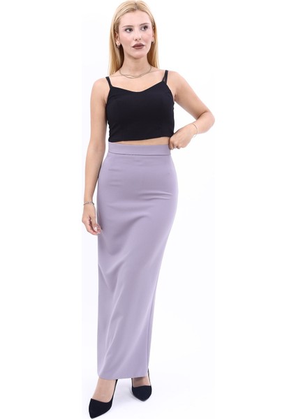 Uzun Düz Dar Etek-Antrasit indirimleri