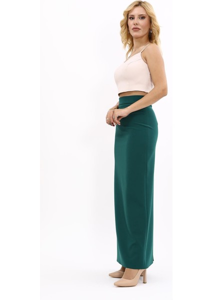 Uzun Düz Dar Etek-Zümrüt fiyatları