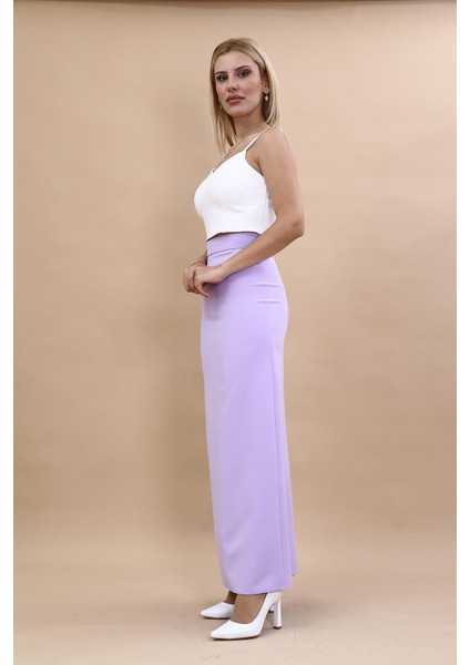 Uzun Düz Dar Etek-Menekşe fiyatları