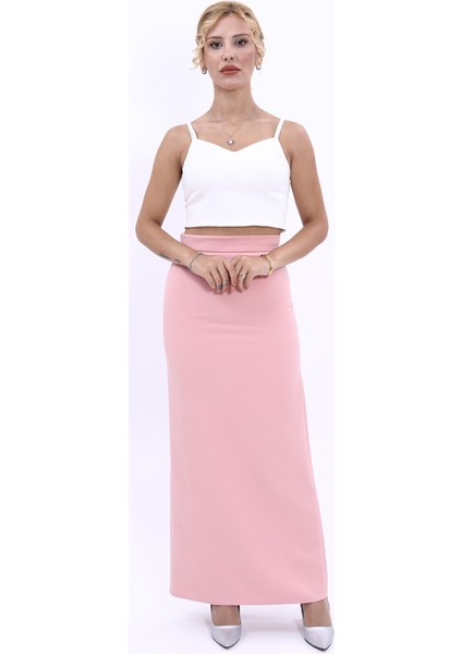 Uzun Düz Dar Etek-Pudra fırsatları
