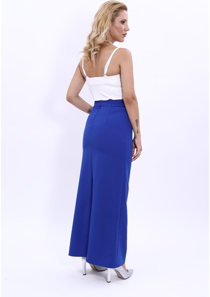 Uzun Düz Dar Etek-Saks indirimleri