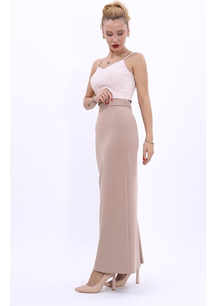 Uzun Düz Dar Etek-Taş