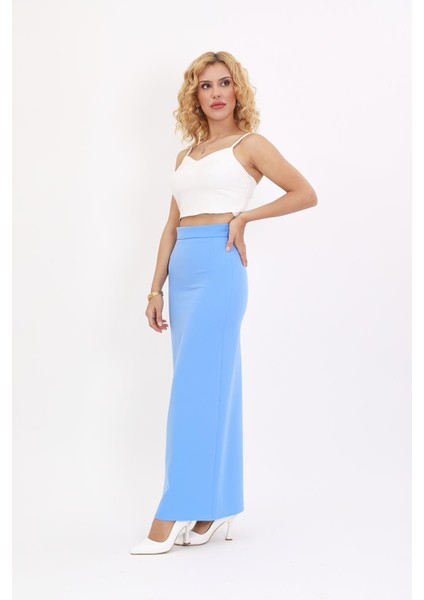 Uzun Düz Dar Etek-Gökyüzü