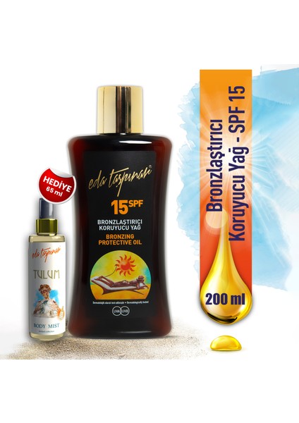 Bronzlaştırıcı Koruyucu Yağ SPF 15 200 ml