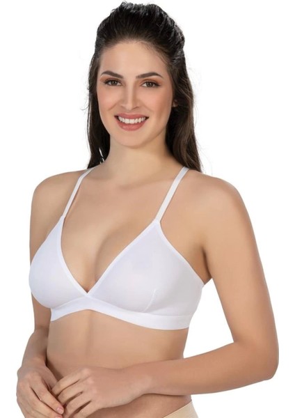 Miraxx Beyaz Emay 2809 Lazer Kesim Yapıştırma Iz Yapmaz Sütyen