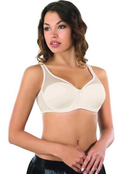 Miraxx Açık Ten Mı Emay 167E Pedli Tül Toparlayıcı Sütyen