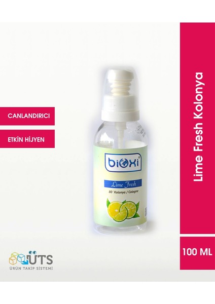 ® Lime Fresh 80° Kolonya 100 ML - Ferahlatıcı Lime Aroması ile Pratik Hijyen
