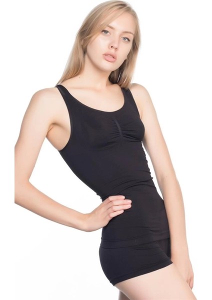 Miraxx Siyah Emay 5014 Göğsü Açık Yarım Kollu Korse