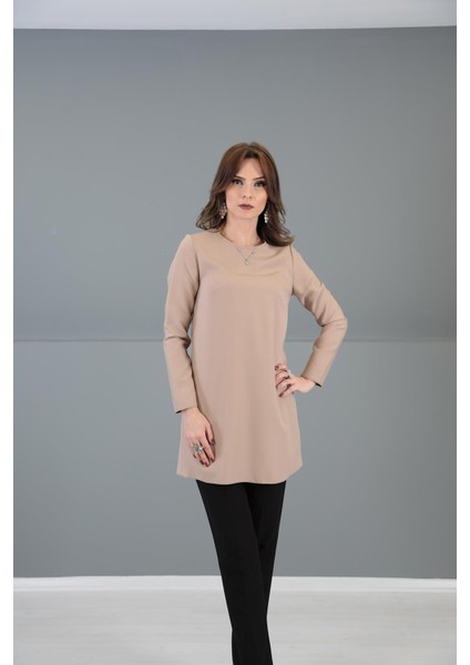 Sıfır Yaka Uzun Kol Bluz-Taş modelleri