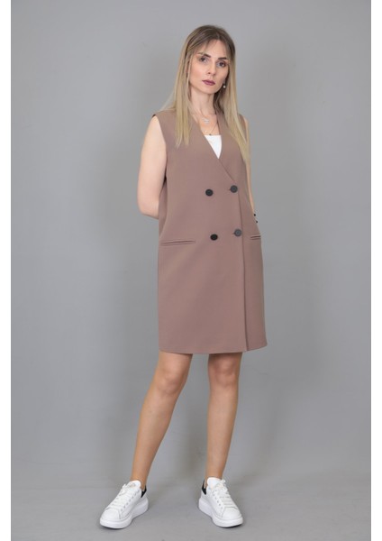 Yelek Elbise-Kahve fırsatları