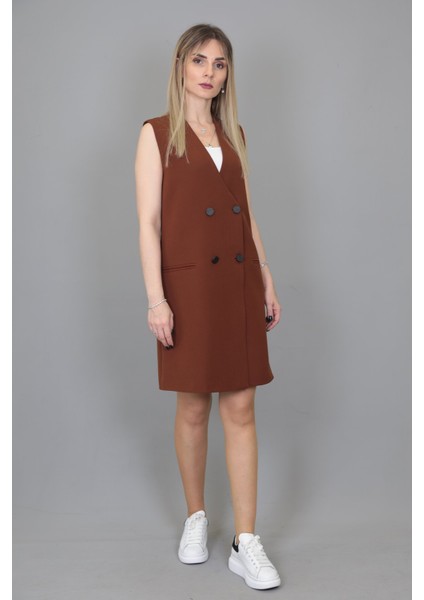 Yelek Elbise-Kestane fiyatları