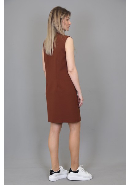 Yelek Elbise-Kestane indirimleri