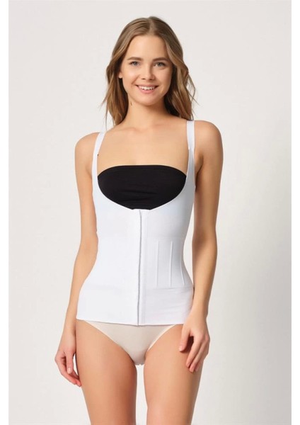 Miraxx Beyaz Emay 2946 Göğüs Altı Balen Destekli Atlet Korse modelleri