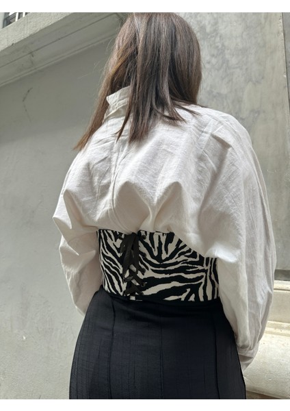 Animal Print Balenli Korse Kemer modelleri