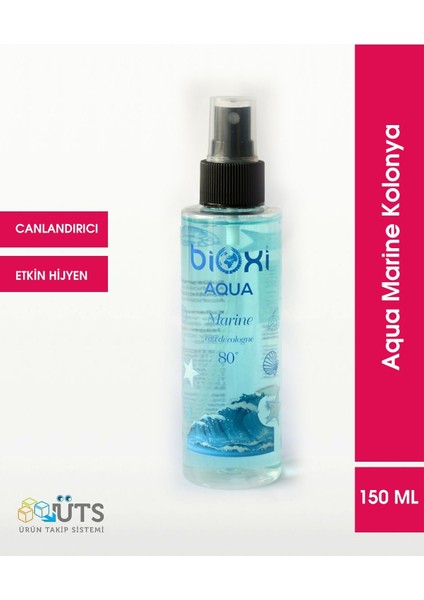 ® Aqua Marine 80° Kolonya 150 ML - Ferahlatıcı Aqua Marine Kokusu ile Etkin Hijyen