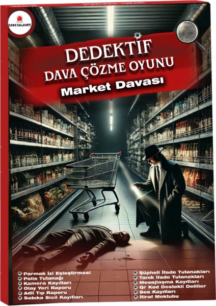 Cinayet Çözme / Dedektif Oyunu / Katil Kim / Suçlu Kim / Dedektiflik Oyunu / Market Davası