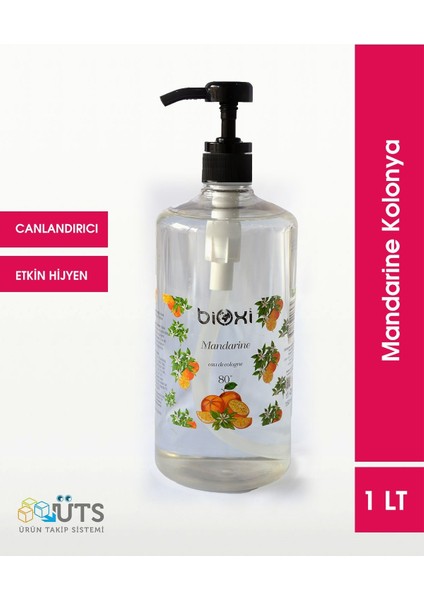 Mandarin 80° Kolonya 1 Lt Sprey Başlıklı - Ferah Mandalina Kokusu ile Etkin Hijyen