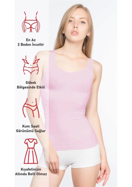 Miraxx Pembe Emay 5015 Kalın Askılı Atlet Korse fiyatları