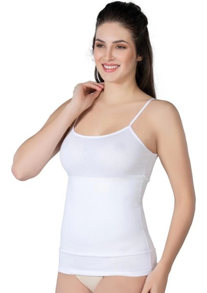 Miraxx Beyaz Emay 1401 Modal Cotton Kadın Atlet Korse