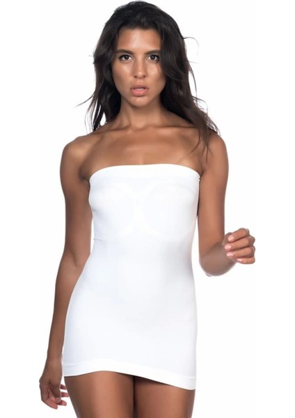 Miraxx Beyaz Emay 5003 Soft Straplez Atlet modelleri