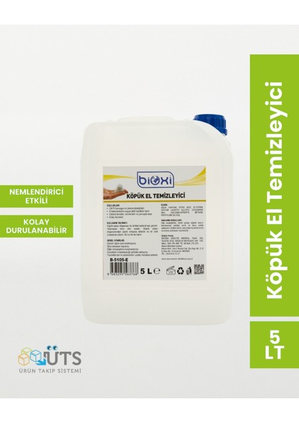 ® Foam Köpük El Sabunu 5 Litre – Beyaz Sabun Kokulu Ekonomik Ve Hijyenik Temizlik Için Pratik Çözüm