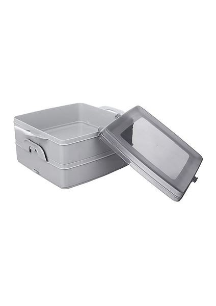 Walker 2 Bölmeli Sandviç Tost Yemek Kabı Gri
